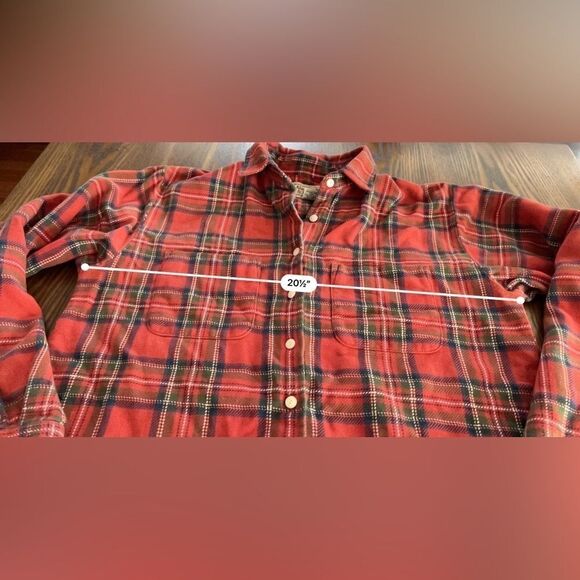 Abercrombie & Fitch long sleeve button down red plaid women’s Small soft cotton - Picture 13 of 14